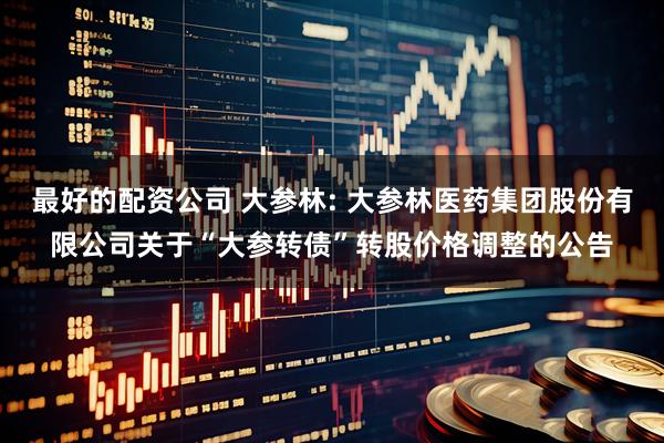 最好的配资公司 大参林: 大参林医药集团股份有限公司关于“大参转债”转股价格调整的公告